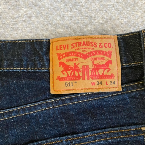 NWOT Levi's Hommes 511 size W34 L34 - Picture 6 of 7